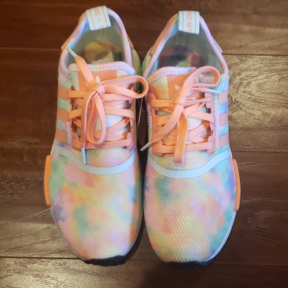 Adidas NMD R1 Tie Dye Athletic Sneakers - Picture 3 of 15